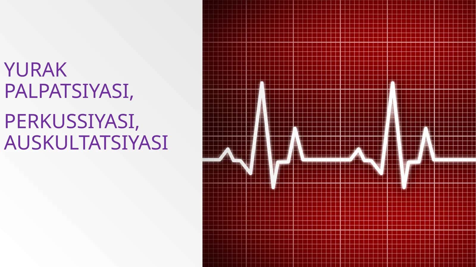 Yurak palpatsiyasi, perkussiyasi, auskultatsiyasi 1