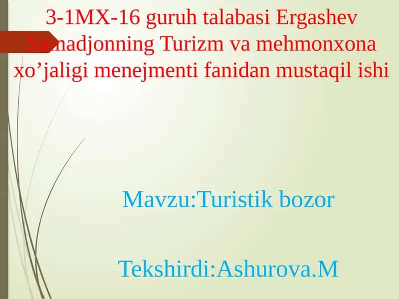 Turistik bozor 1