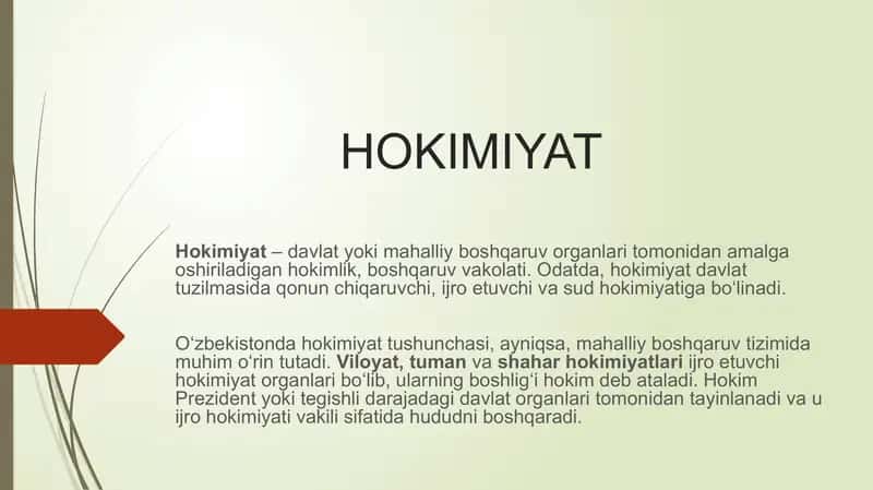Hokimiyat 1