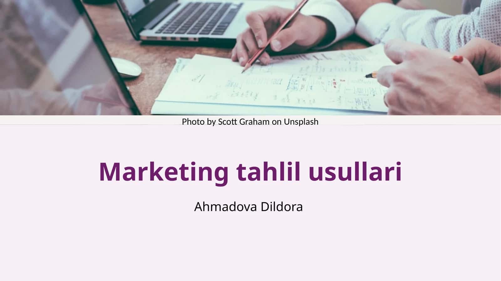 Marketing tahlil usullari 1