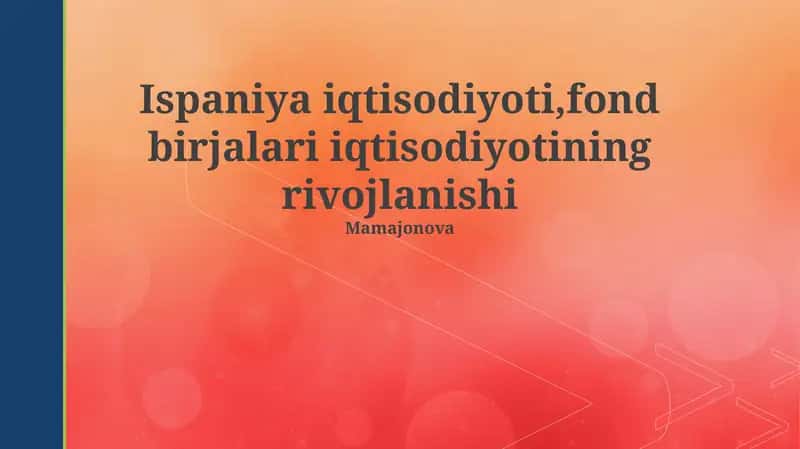 Ispaniya fond bozori 1