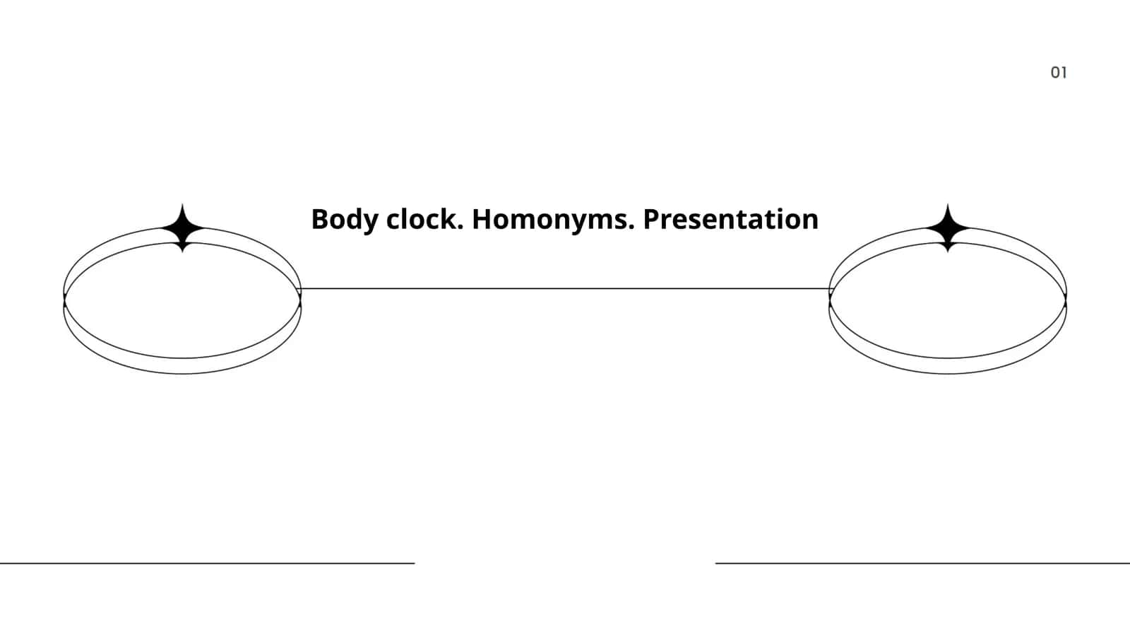 Body clock. Homonyms. Presentation 1