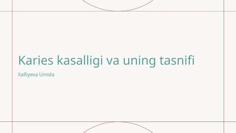 Tish kariesi va uning sabablari 1