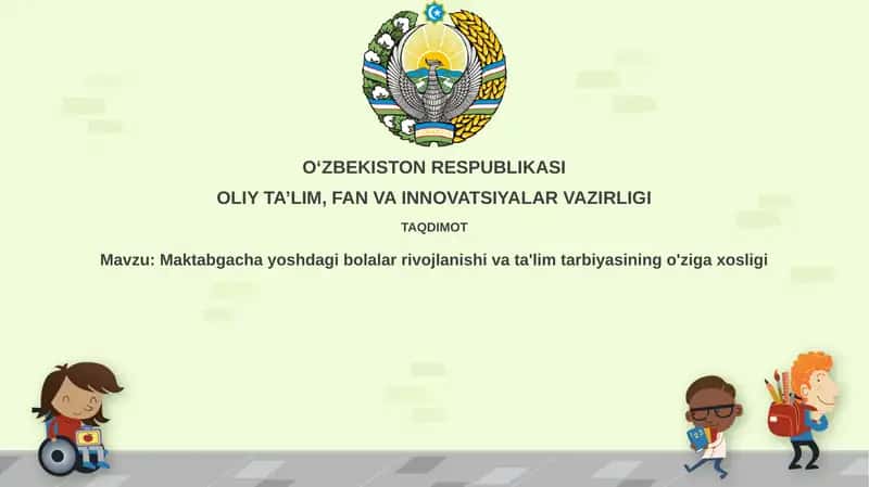 Maktabgacha yoshdagibolalarrivojlanishivata'limtarbiyasiningo'zigaxosligi 1