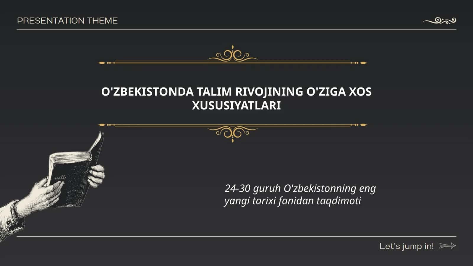 O'ZBEKISTONDA TALIM RIVOJINING O'ZIGA XOS XUSUSIYATLARI 1