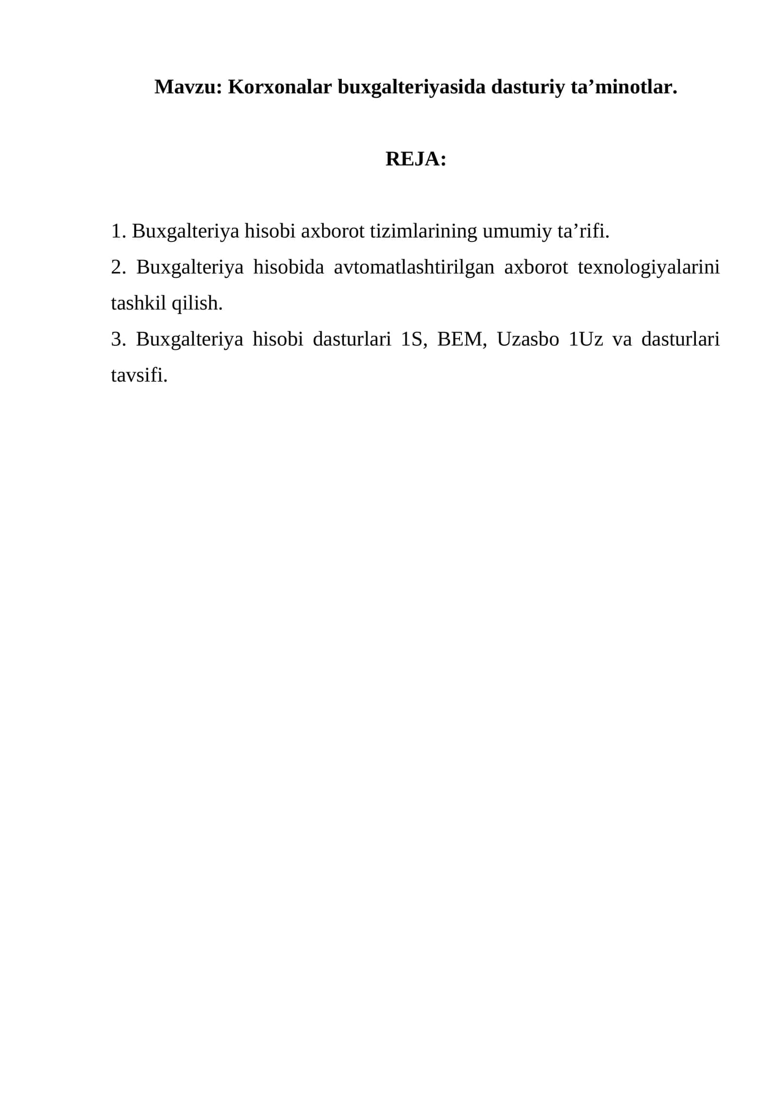 Korxonalarbuxgalteriyasidadasturiyta’minotlar 1