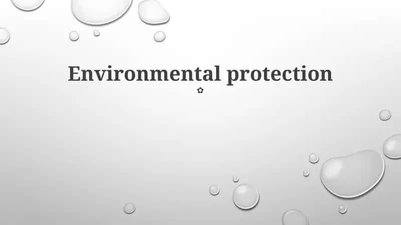 Environmental protection 1