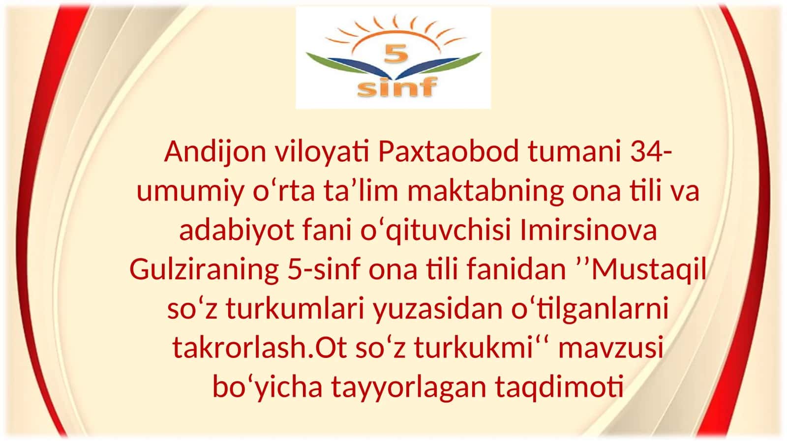Ot so‘z turkumlari 1