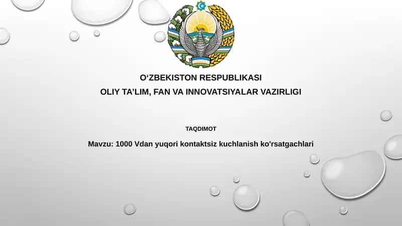 1000V dan yuqori kontaktsiz kuchlanish ko'rsatgichlari 1