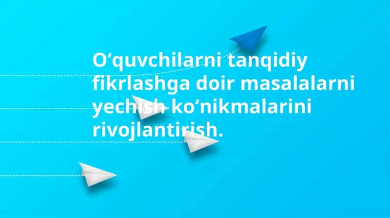 Tanqidiy Fikrlash va Muammolarni Hal Qilish 1