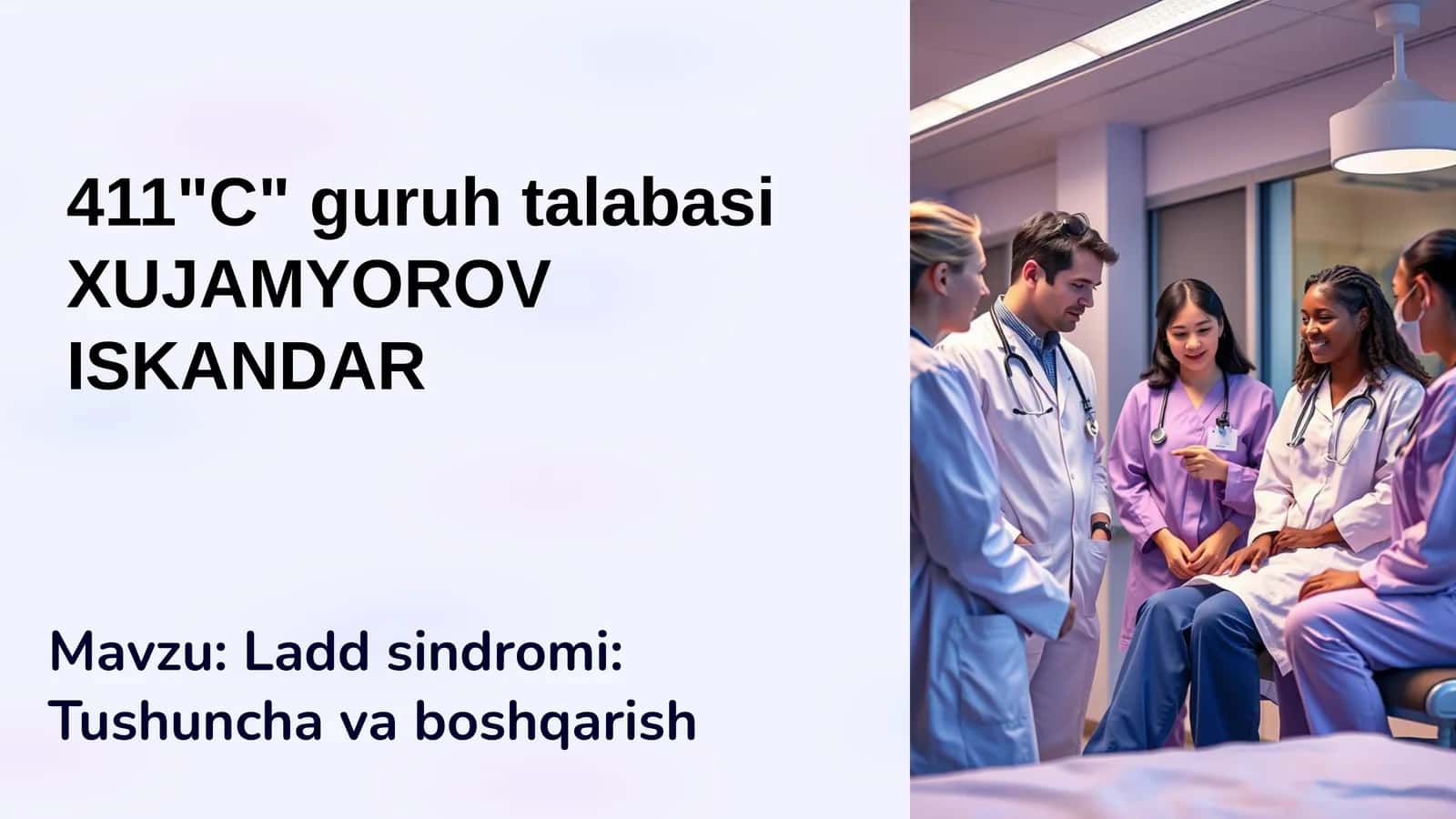 Ladd sindromi: Tushuncha va boshqarish 1
