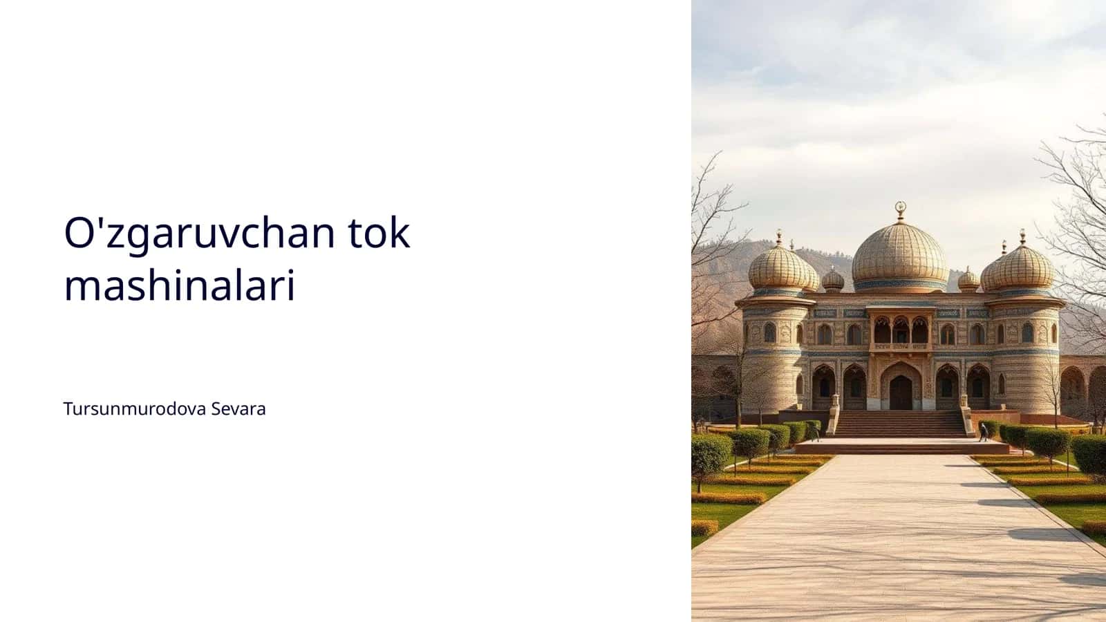 O'zgaruvchan tok mashinalari 1