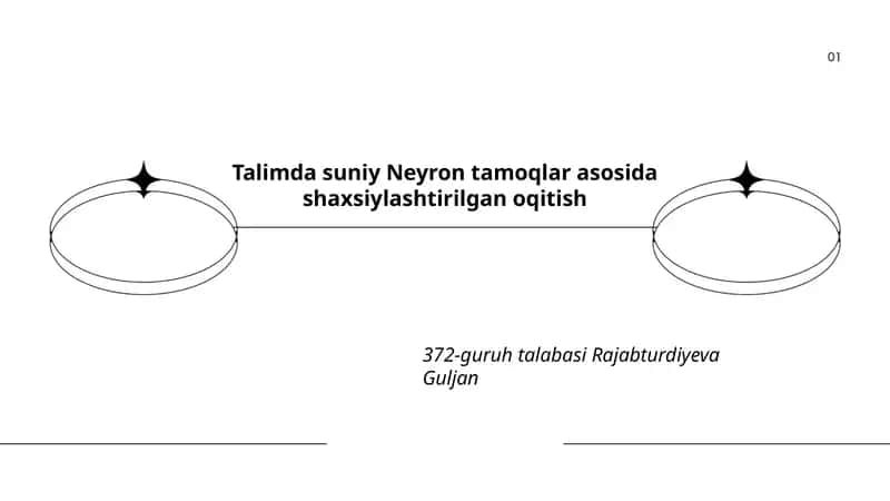 Sun'iy Neyron Tamoqlari Asosida Shaxsiylashtirilgan O'qitish 1