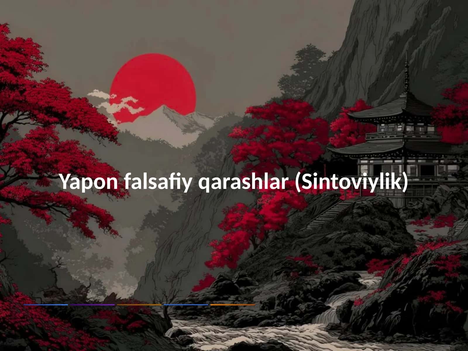 Yapon falsafiy qarashlar (Sintoviylik) 1