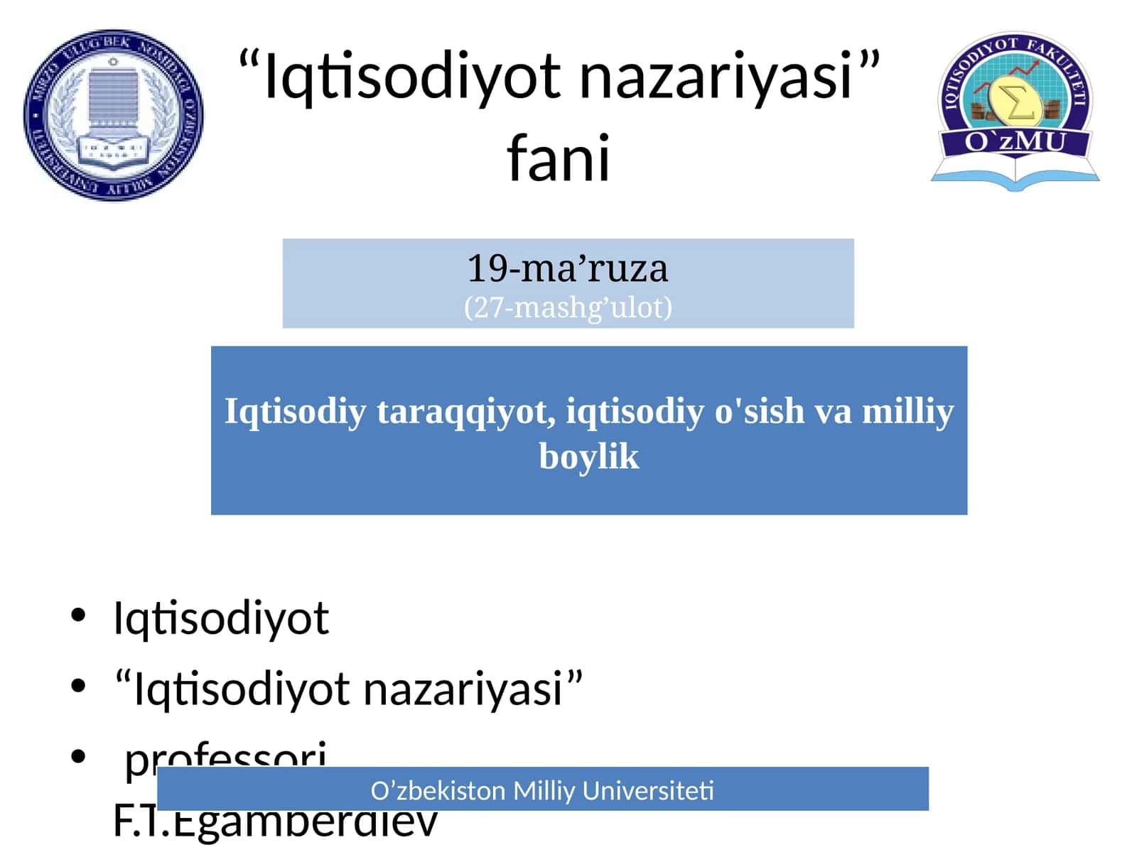 Iqtisodiyot nazariyasi 1