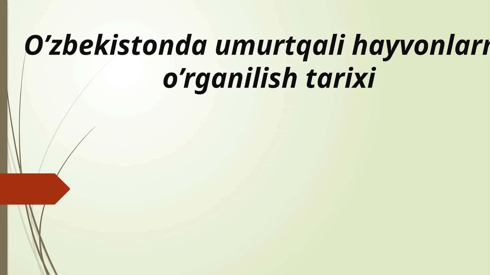 O’zbekistonda umurtqali hayvonlarni o’rganilish tarixi 1
