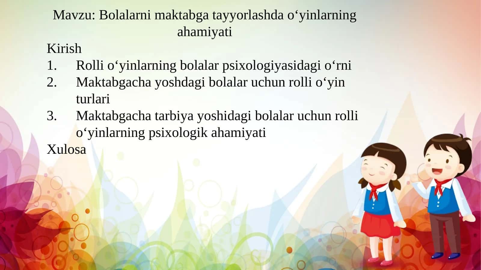 Bolalarni maktabga tayyorlashda o‘yinlarning ahamiyati 1