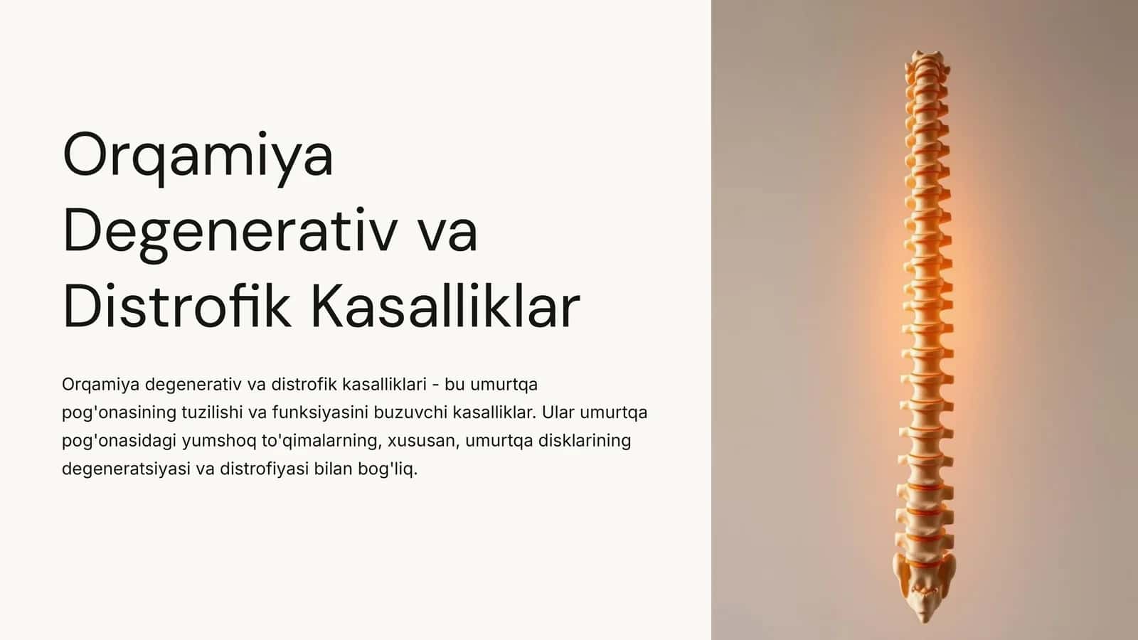 Orqamiya Degenerativ va Distrofik Kasalliklar 1