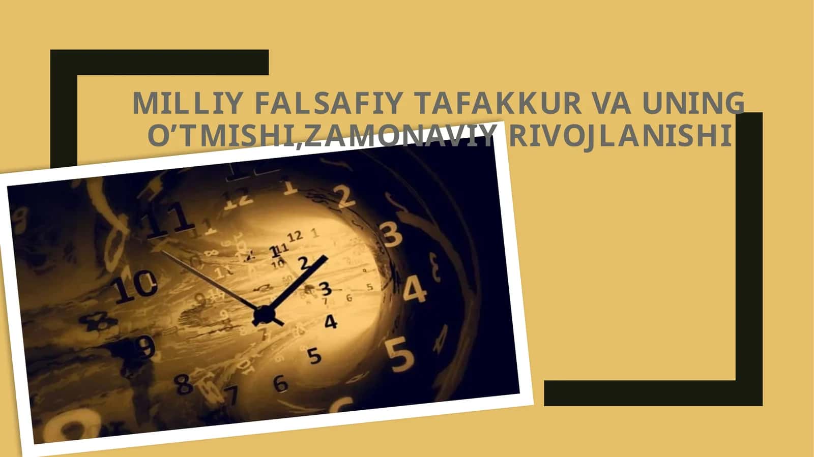 Milliy falsafiy tafakkur va uning o‘tmishi, Zamonaviy rivojlanishi 1