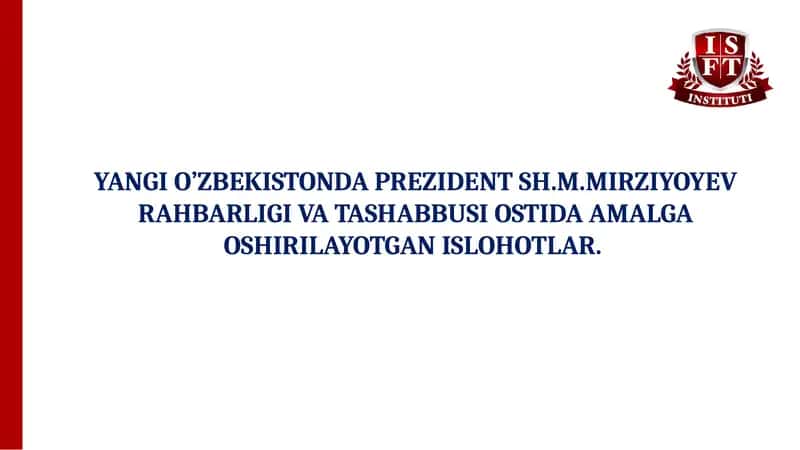 O’zbekiston Respublikasida Prezidentlik lavozimi 1