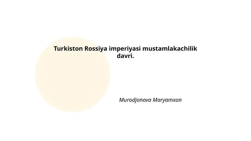 Rossiya imperiyasining Turkistonni zabti (1864–1876) 1
