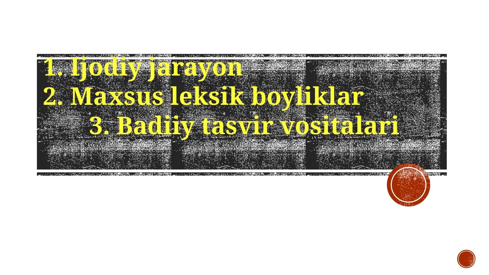 Badiiy tasvir vositalari 1