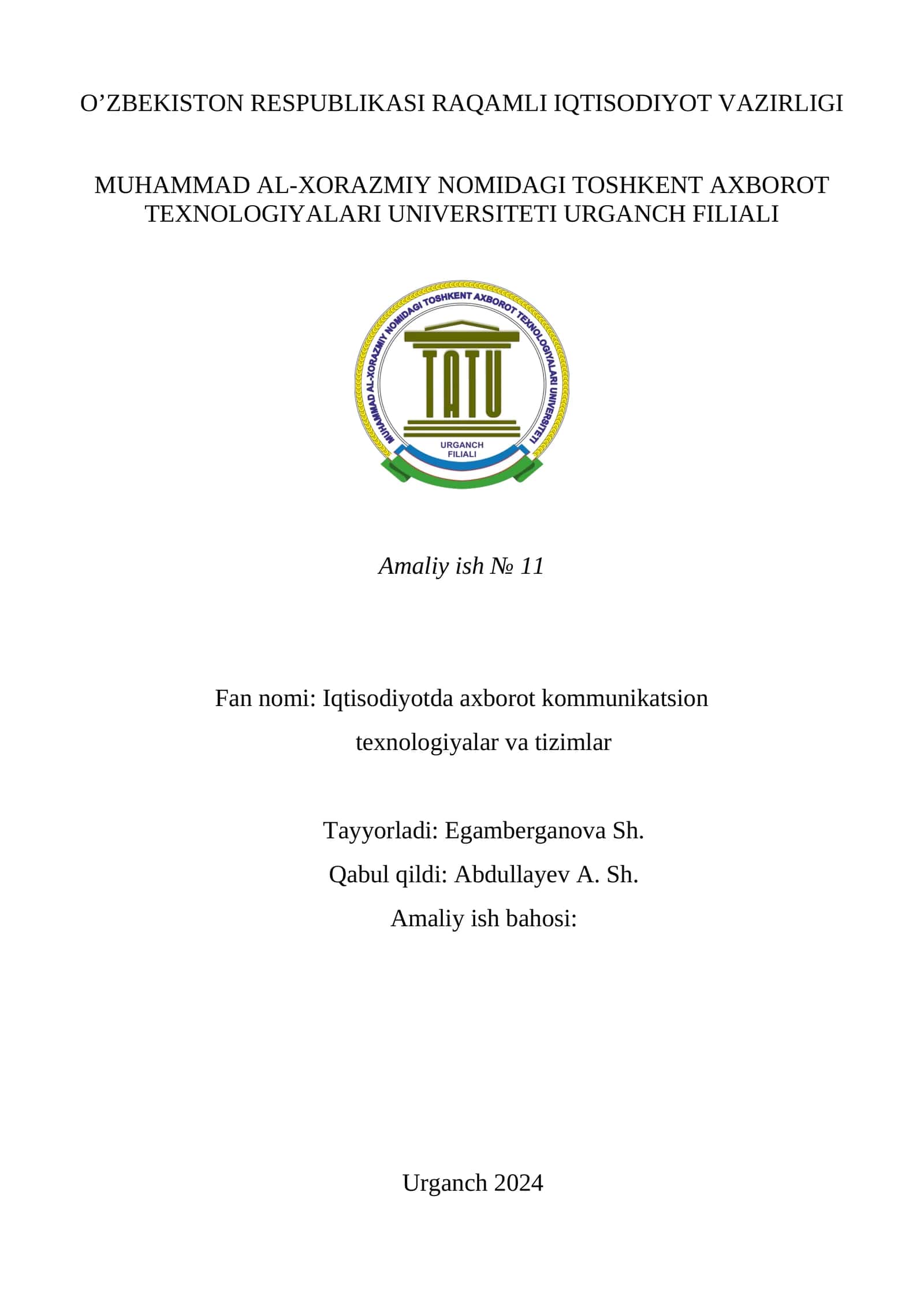 TO’G’RI RUSUMIY STATISTIK 1