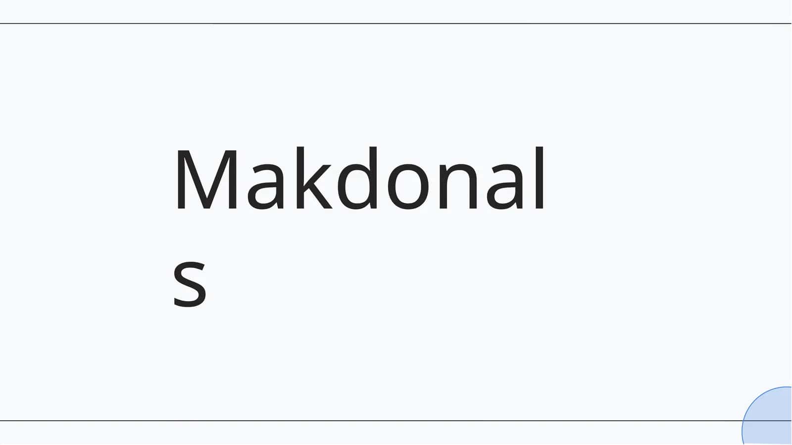 Makdonals 1