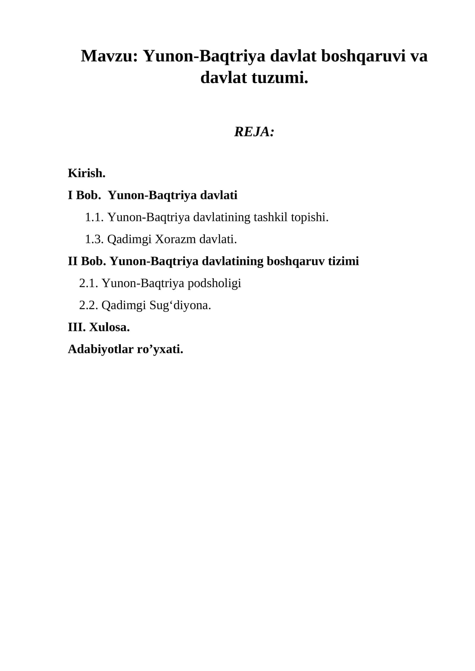 Yunon-Baqtriya davlat boshqaruvi va davlat tuzumi 1