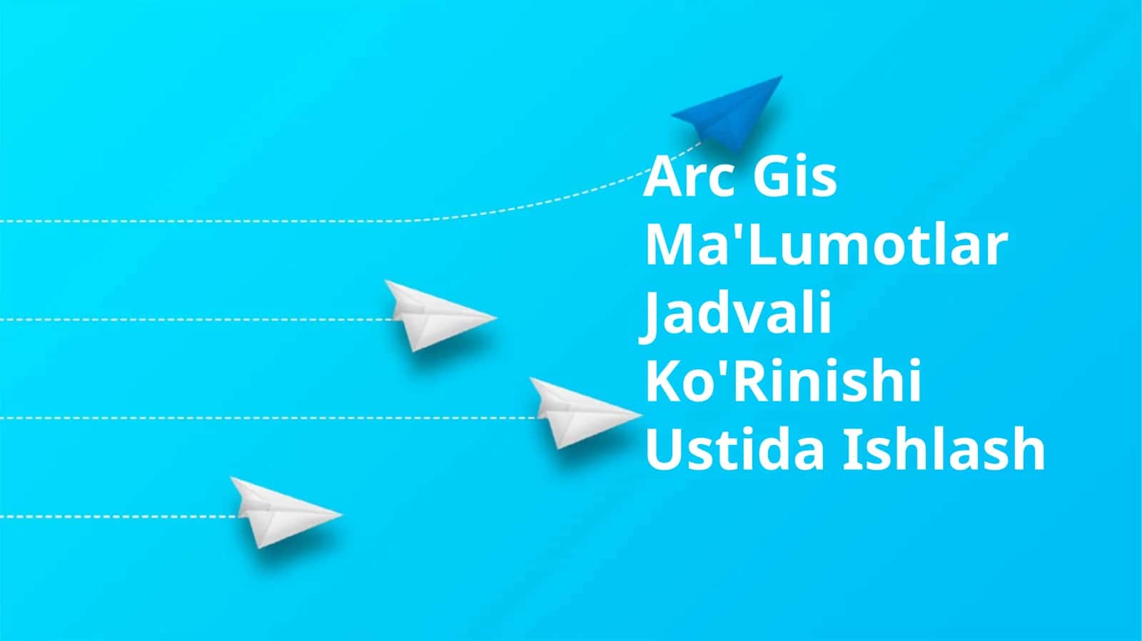 Arc Gis Ma'Lumotlar Jadvali Ko'Rinishi Ustida Ishlash 1