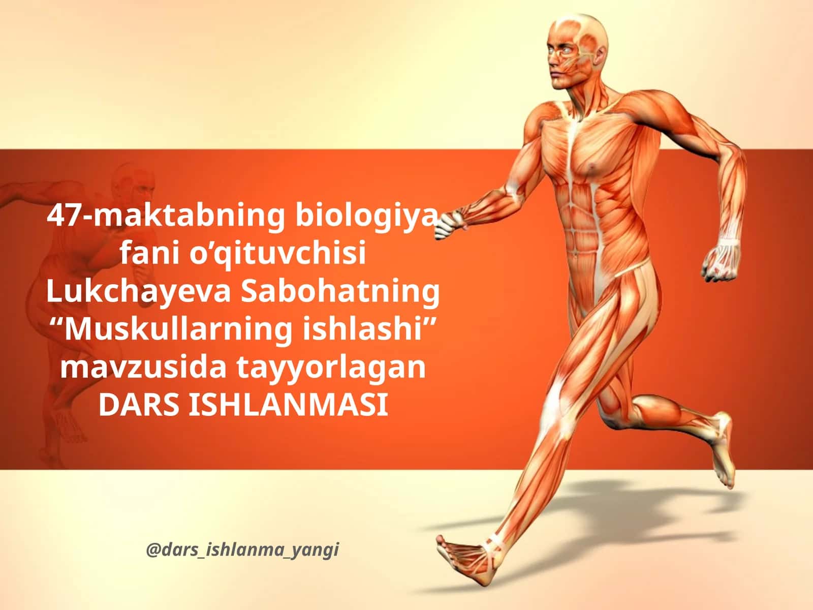 “Muskullarning ishlashi” mavzusi 1
