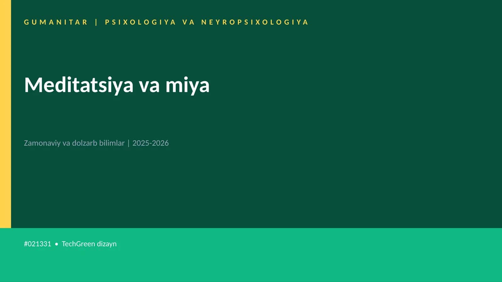 Meditatsiya va miya 1