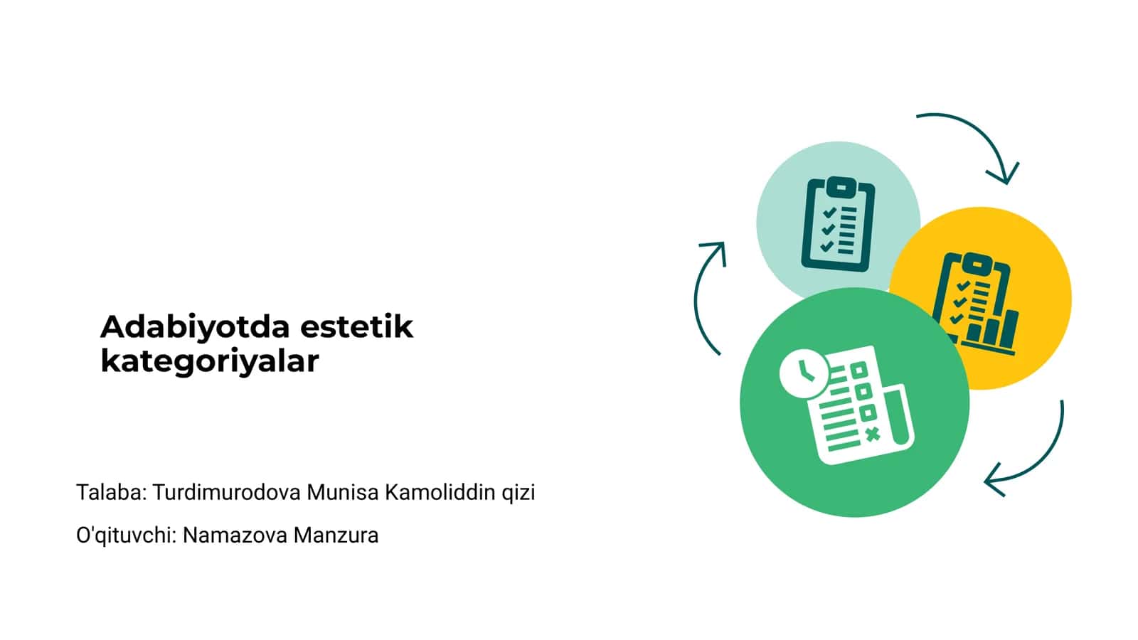 Adabiyotda estetik kategoriyalar 1