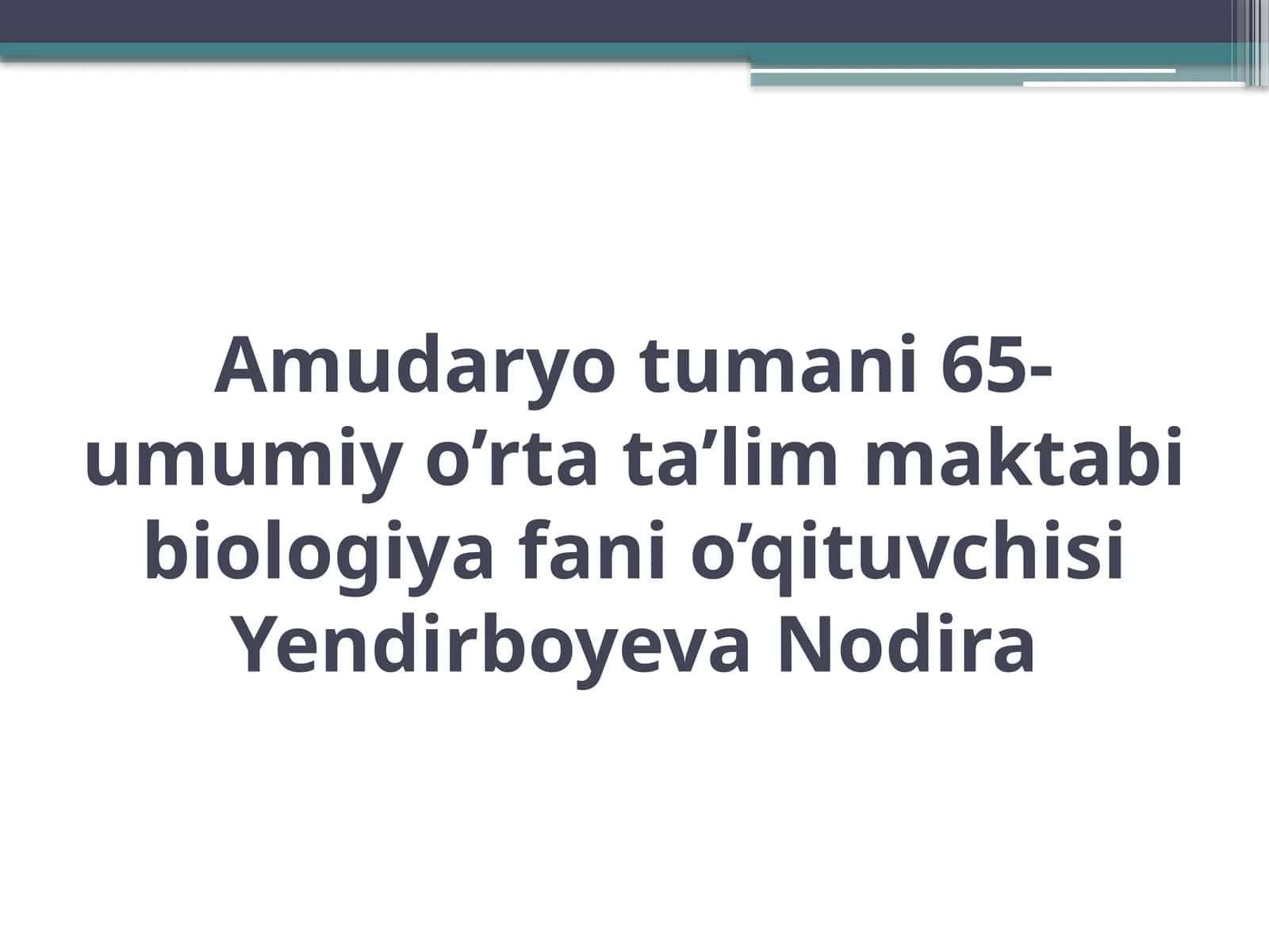 8-sinf Biologiya fanidan Nerv faoliyati tiplari, nerv sistemasi gigiyenasi ochiq dars ishlanma 1