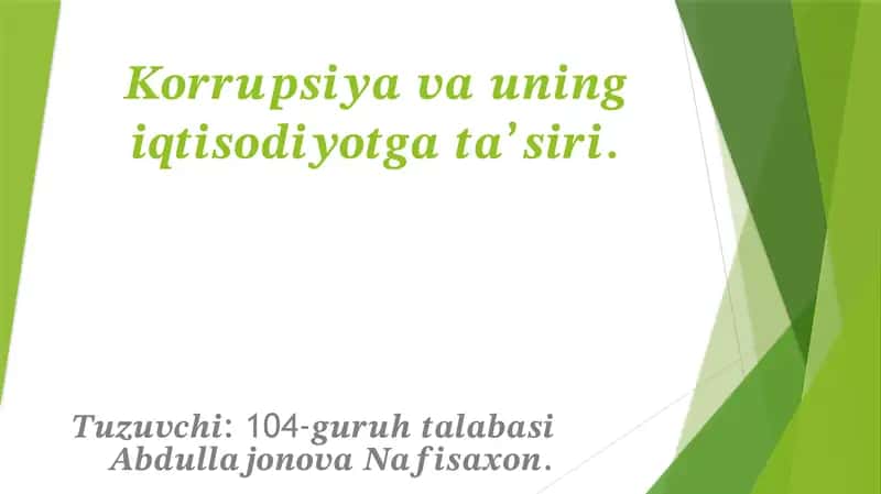 Korrupsiya 1