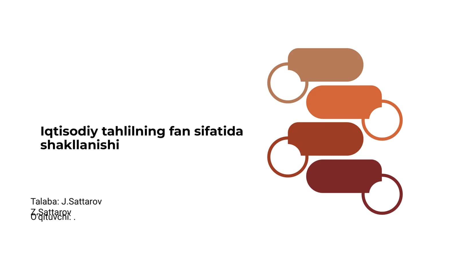Iqtisodiy tahlilning fan sifatida shakllanishi 1