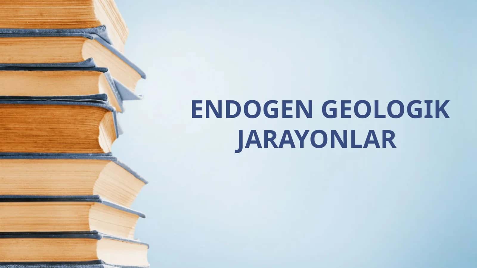 ENDOGEN GEOLOGIK JARAYONLAR 1