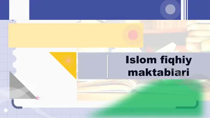 Islom fiqhiy maktablari 1