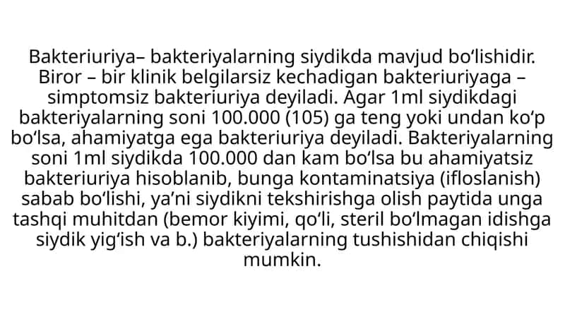 Bakteriuriya 1
