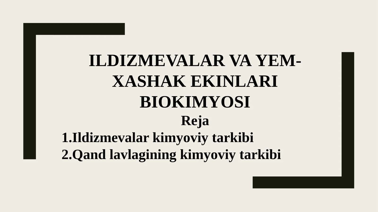 ILDIZMEVALAR VAYEM-XASHAK EKINLARI BIOKIMYOSI 1