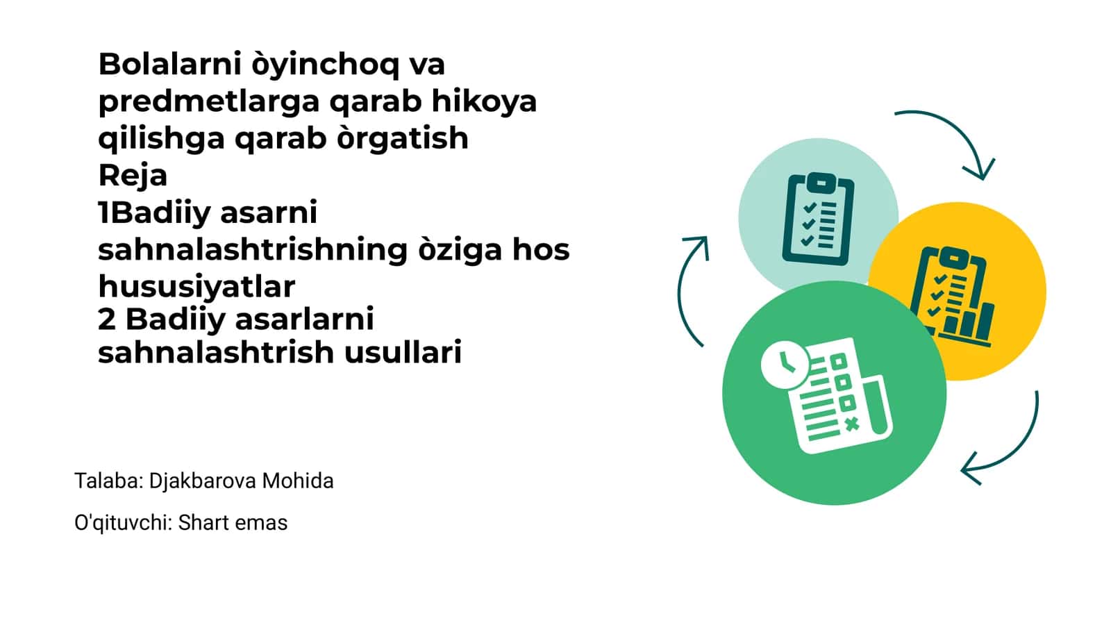 Bolalarni o‘yinchoq va predmetlarga qarab hikoya qilishga o‘rgatish 1