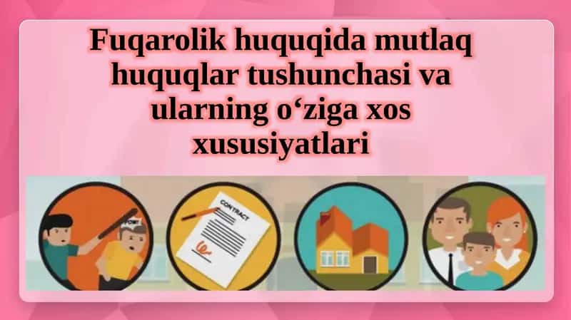 Fuqarolik huquqi 1