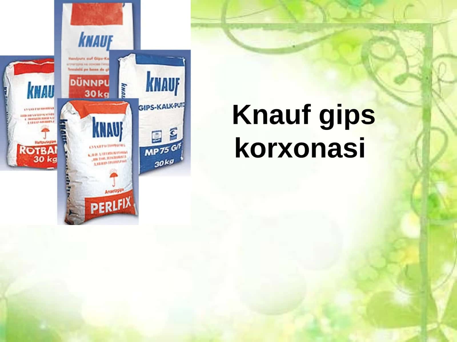 Knauf Gips Korxonasi 1