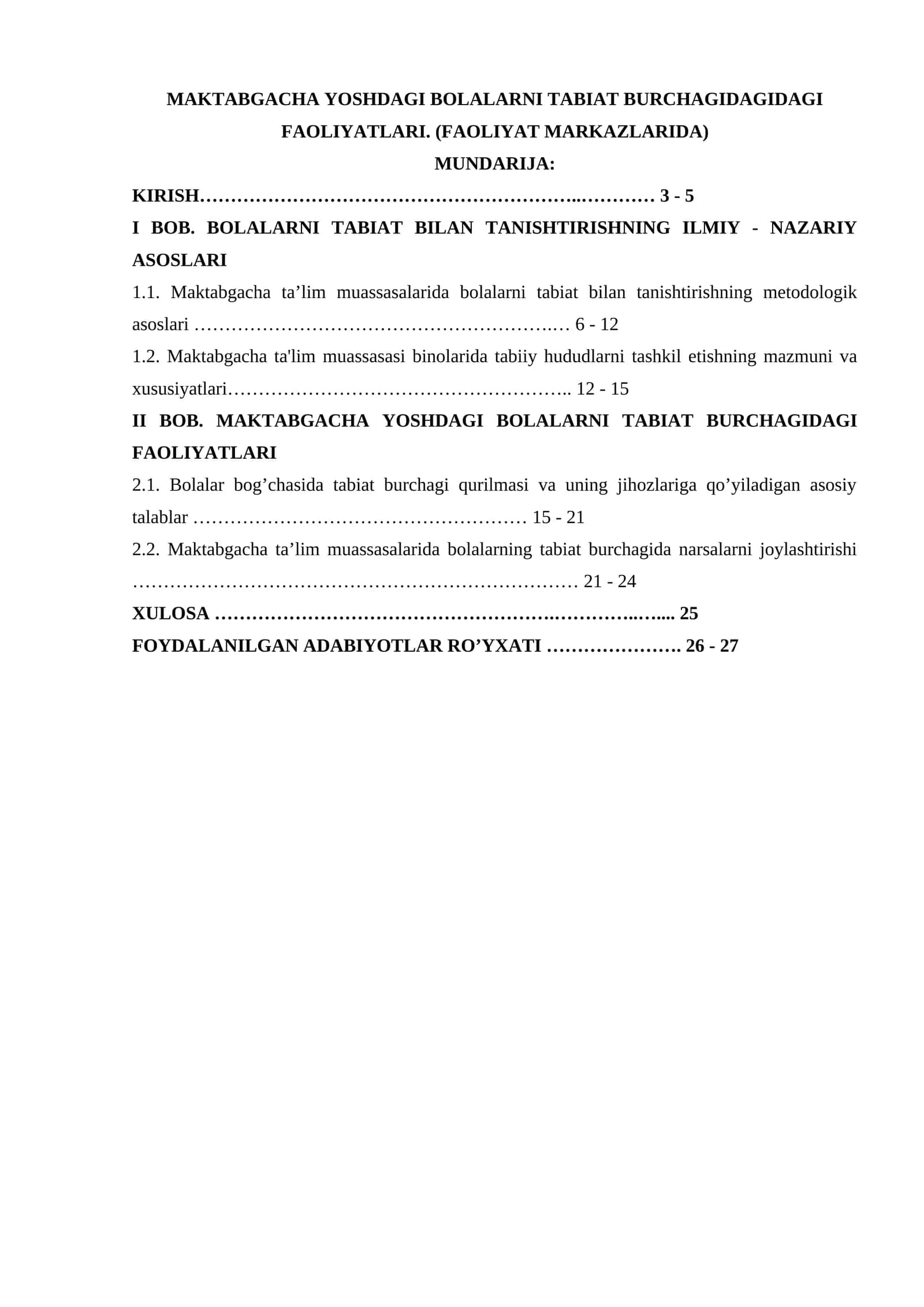 MAKTABGACHA YOSHDAGI BOLALARNI TABIAT BURCHAGIDAGIDAGI FAOLIYATLARI 1