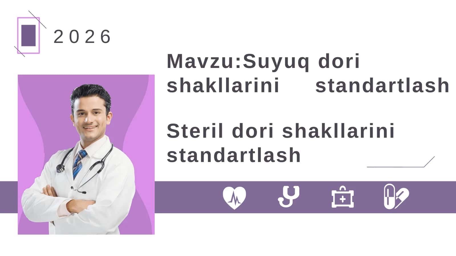 Suyuq dori shakllari standartlash va sterildorish 1