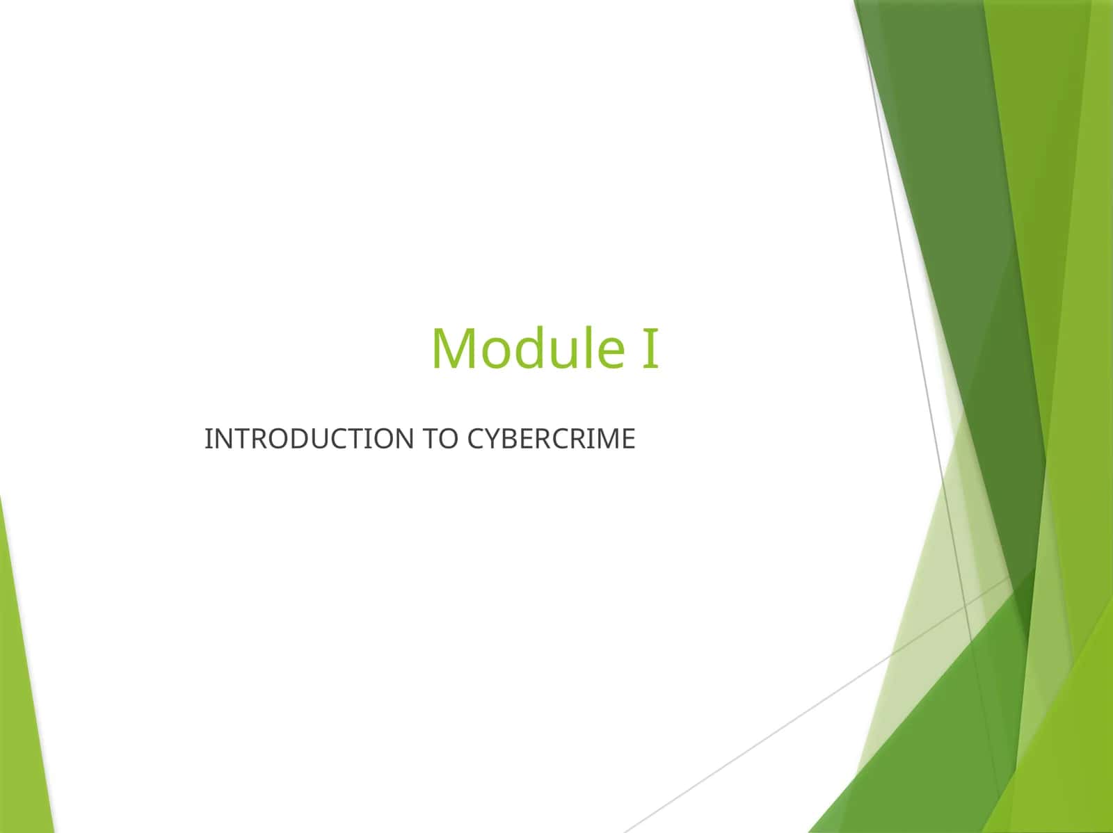 INTRODUCTION TO CYBERCRIME 1