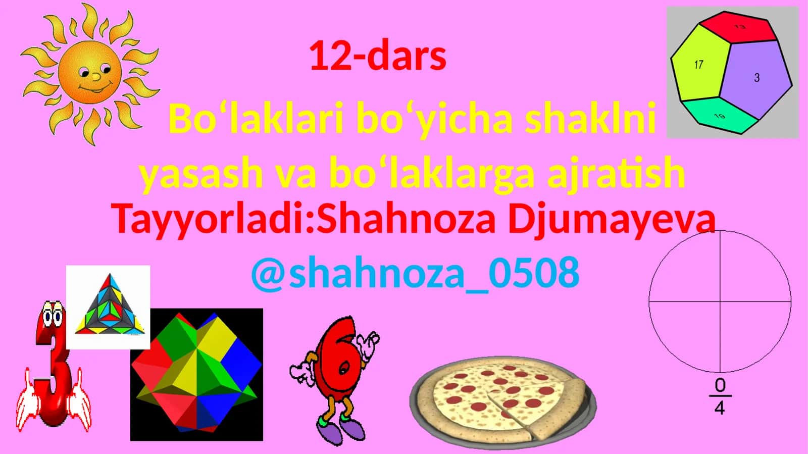 Bo‘laklari bo‘yicha shaklni yasash 1