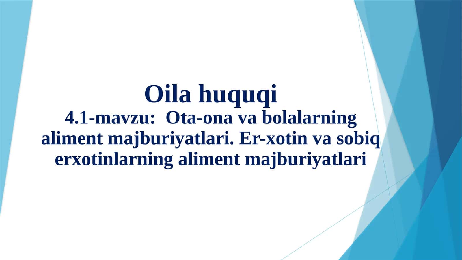 Ota-onavabolalarning aliment majburiyatlari 1