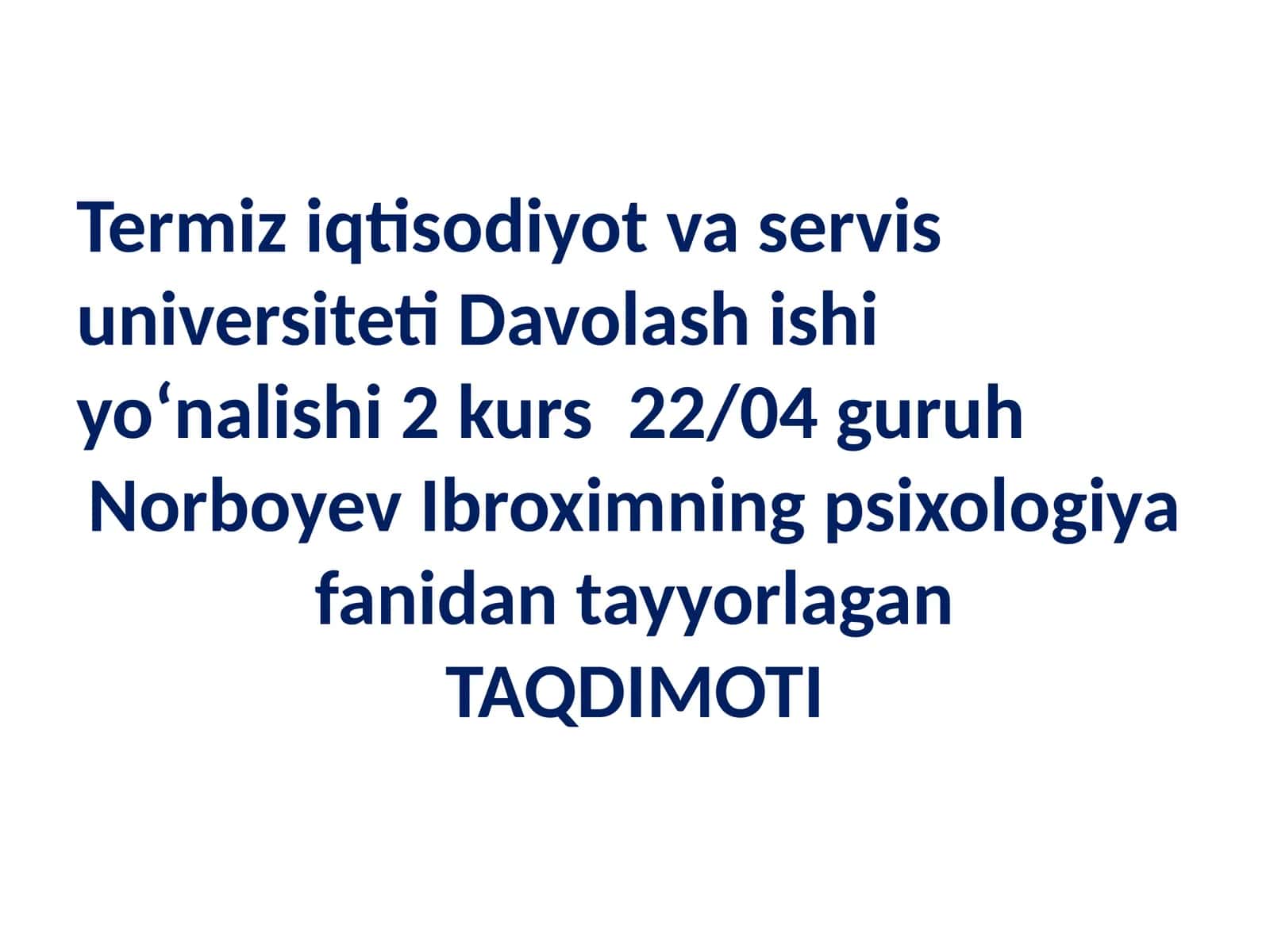 Shifokor-bemor munosabatlarining psixologik tuzilishi 1
