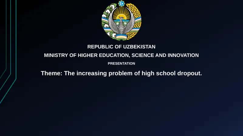Understanding the High School Dropout Crisis 1